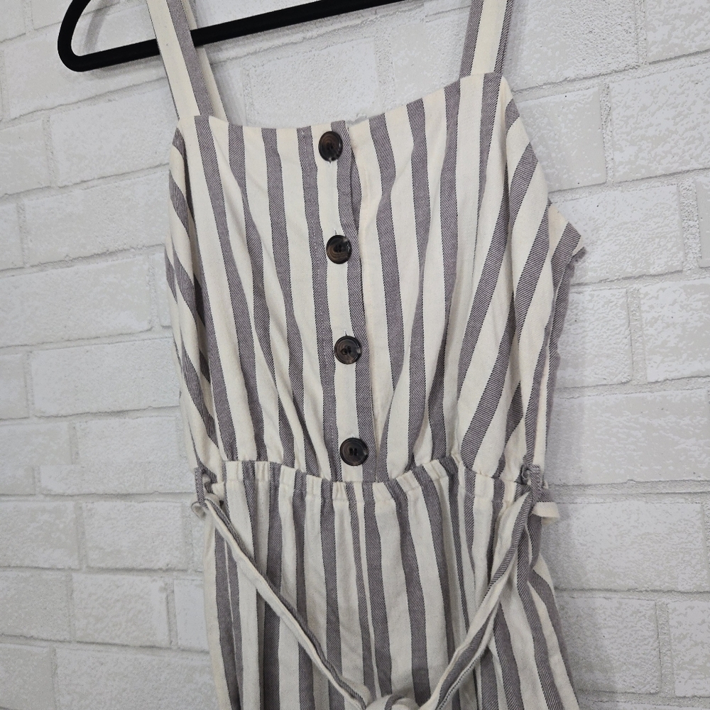 Maurices stripe tie front jumpsuit - Picture 9 of 15